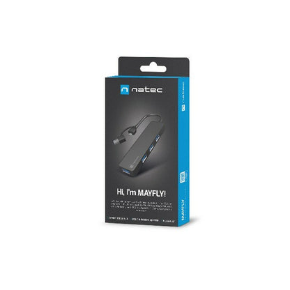 USB Hub Natec NHU-2023 Black, Natec, Computing, Network devices, usb-hub-natec-nhu-2023-black, Brand_Natec, category-reference-2609, category-reference-2803, category-reference-2829, category-reference-t-19685, category-reference-t-19914, Condition_NEW, networks/wiring, Price_20 - 50, Teleworking, RiotNook