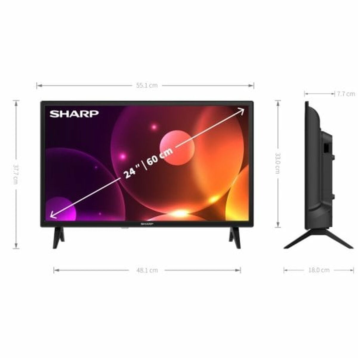 Television Sharp, Sharp, Electronics, TV, Video and home cinema, television-sharp, Brand_Sharp, category-reference-2609, category-reference-2625, category-reference-2931, category-reference-t-18805, category-reference-t-18827, category-reference-t-19653, cinema and television, Condition_NEW, entertainment, Price_100 - 200, RiotNook