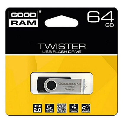 Pendrive GoodRam UTS2 USB 2.0 Black, GoodRam, Computing, Data storage, pendrive-goodram-uts2-usb-2-0-black, :128 GB, :32 GB, :64 GB, Brand_GoodRam, Capacity_128 GB, Capacity_16 GB, Capacity_32 GB, Capacity_64 GB, Capacity_8 GB, category-reference-2609, category-reference-2803, category-reference-2817, category-reference-t-19685, category-reference-t-19909, category-reference-t-21355, computers / components, Condition_NEW, Price_20 - 50, Teleworking, RiotNook