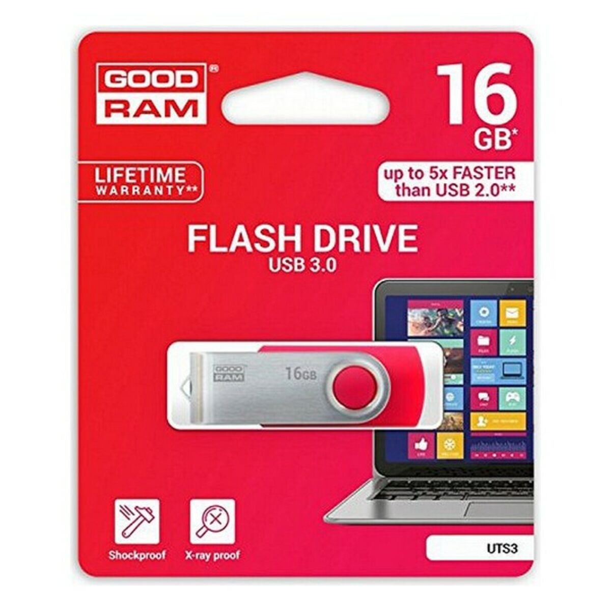 Pendrive GoodRam UTS3 USB 3.1 Black, GoodRam, Computing, Data storage, pendrive-goodram-uts3-usb-3-1-black, :128 GB, :32 GB, :64 GB, Brand_GoodRam, Capacity_128 GB, Capacity_16 GB, Capacity_32 GB, Capacity_64 GB, Capacity_8 GB, category-reference-2609, category-reference-2803, category-reference-2817, category-reference-t-19685, category-reference-t-19909, category-reference-t-21355, Colour_Black, Colour_Red, computers / components, Condition_NEW, Price_20 - 50, Teleworking, RiotNook