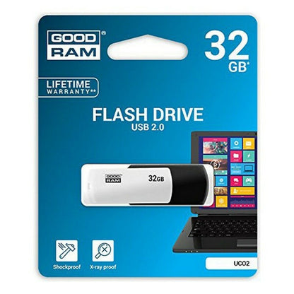 Pendrive GoodRam UCO2 USB 2.0 White/Black USB stick, GoodRam, Computing, Data storage, pendrive-goodram-uco2-usb-2-0-white-black-usb-stick, :128 GB, :32 GB, :64 GB, Brand_GoodRam, Capacity_128 GB, Capacity_16 GB, Capacity_32 GB, Capacity_64 GB, category-reference-2609, category-reference-2803, category-reference-2817, category-reference-t-19685, category-reference-t-19909, category-reference-t-21355, computers / components, Condition_NEW, Price_20 - 50, Teleworking, RiotNook