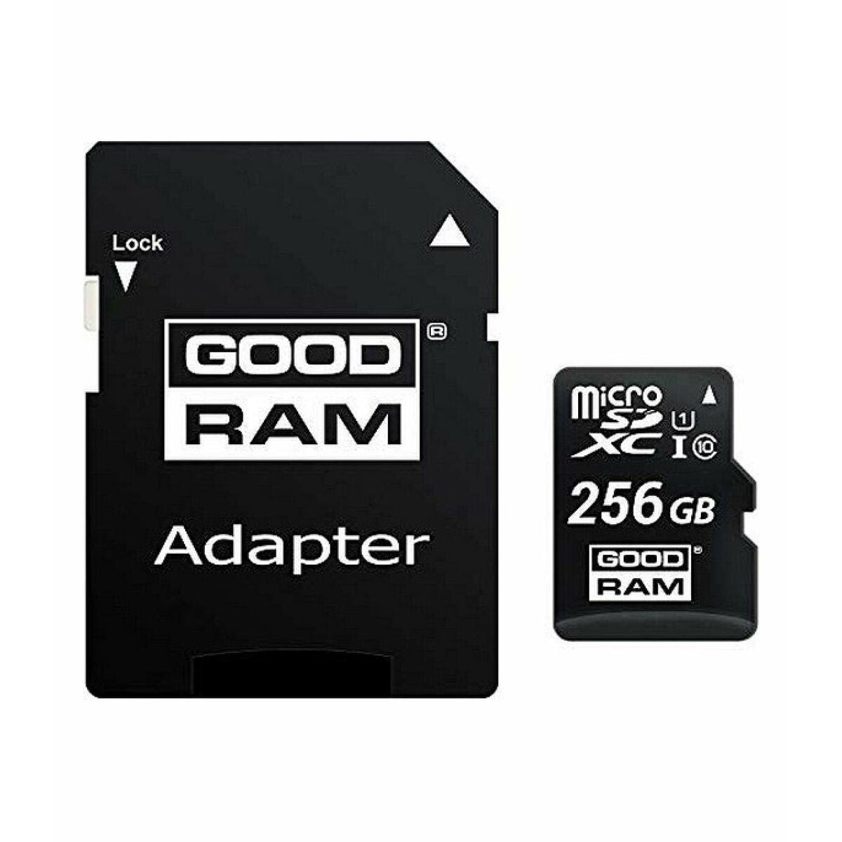 Micro SD Card GoodRam M1AA-2560R12 Black 256 GB, GoodRam, Computing, Data storage, micro-sd-card-goodram-m1aa-2560r12-black-256-gb, Brand_GoodRam, category-reference-2609, category-reference-2803, category-reference-2813, category-reference-t-19685, category-reference-t-19909, category-reference-t-21355, category-reference-t-25632, computers / components, Condition_NEW, ferretería, Price_20 - 50, RiotNook