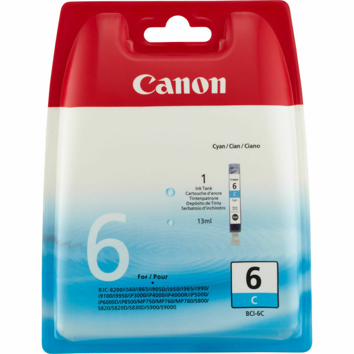 Original Ink Cartridge Canon BCI-6C Cyan, Canon, Computing, Printers and accessories, original-ink-cartridge-canon-bci-6c-cyan, Brand_Canon, category-reference-2609, category-reference-2642, category-reference-2874, category-reference-t-19685, category-reference-t-19911, category-reference-t-21377, category-reference-t-25688, Condition_NEW, office, Price_20 - 50, Teleworking, RiotNook