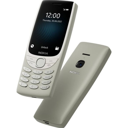 Mobile phone Nokia 8210 4G Silver 2,8" 128 MB RAM, Nokia, Electronics, Mobile phones, mobile-phone-nokia-8210-4g-silver-2-8-128-mb-ram, :Silver, Brand_Nokia, category-reference-2609, category-reference-2617, category-reference-2618, category-reference-t-19653, category-reference-t-19894, Condition_NEW, gadget, office, Price_50 - 100, telephones & tablets, Teleworking, wifi y bluetooth, RiotNook