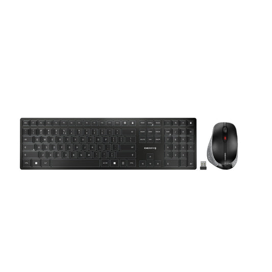 Keyboard and Wireless Mouse Cherry DW 9500 SLIM Spanish Qwerty, Cherry, Computing, Accessories, keyboard-and-wireless-mouse-cherry-dw-9500-slim-spanish-qwerty, Brand_Cherry, category-reference-2609, category-reference-2642, category-reference-2646, category-reference-t-19685, category-reference-t-19908, category-reference-t-21353, computers / peripherals, Condition_NEW, office, Price_100 - 200, Teleworking, RiotNook
