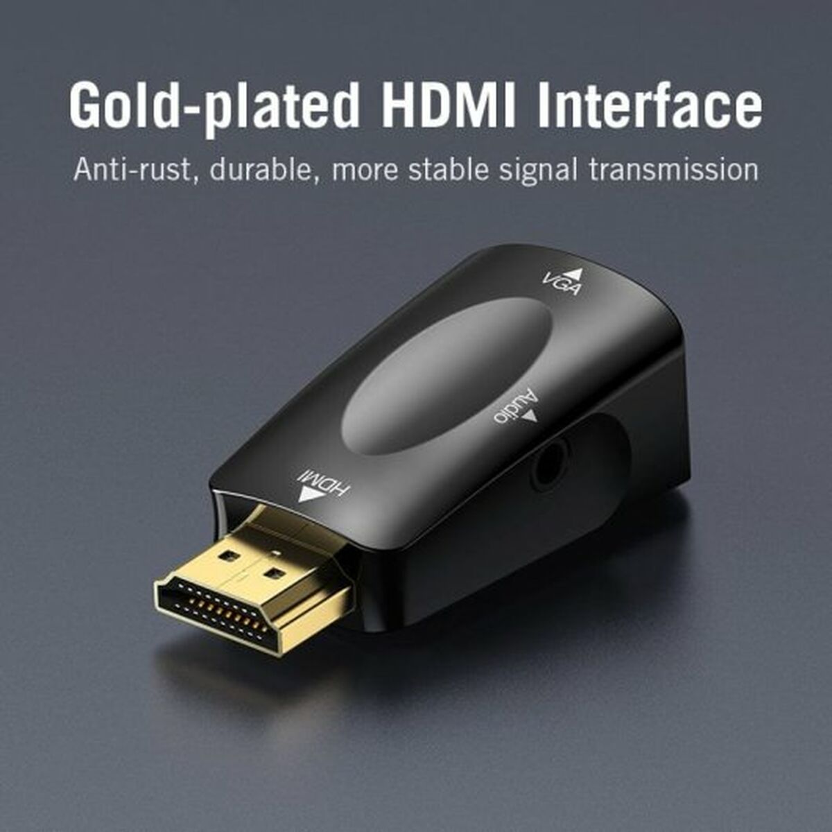 HDMI to VGA Adapter Vention AIDB0, Vention, Electronics, Photography and video cameras, hdmi-to-vga-adapter-vention-aidb0, Brand_Vention, category-reference-2609, category-reference-2932, category-reference-2936, category-reference-t-19653, category-reference-t-8122, category-reference-t-8123, category-reference-t-8155, category-reference-t-8156, Condition_NEW, ferretería, fotografía, Price_20 - 50, travel, RiotNook