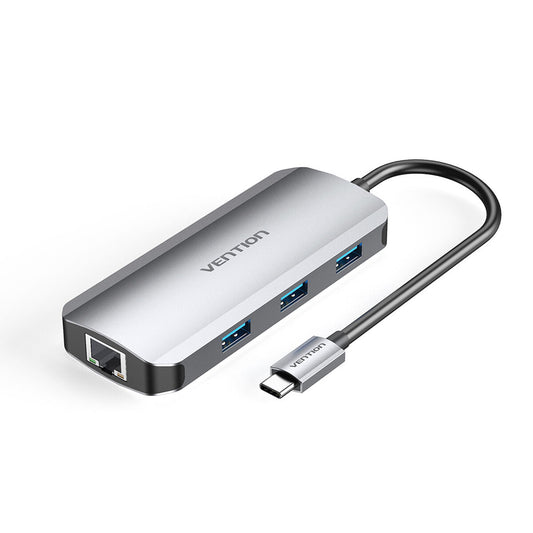 USB Hub Vention TOHHB Silver, Vention, Computing, Accessories, usb-hub-vention-tohhb-silver, Brand_Vention, category-reference-2609, category-reference-2803, category-reference-2829, category-reference-t-19685, category-reference-t-19908, category-reference-t-21352, Condition_NEW, networks/wiring, Price_20 - 50, Teleworking, RiotNook