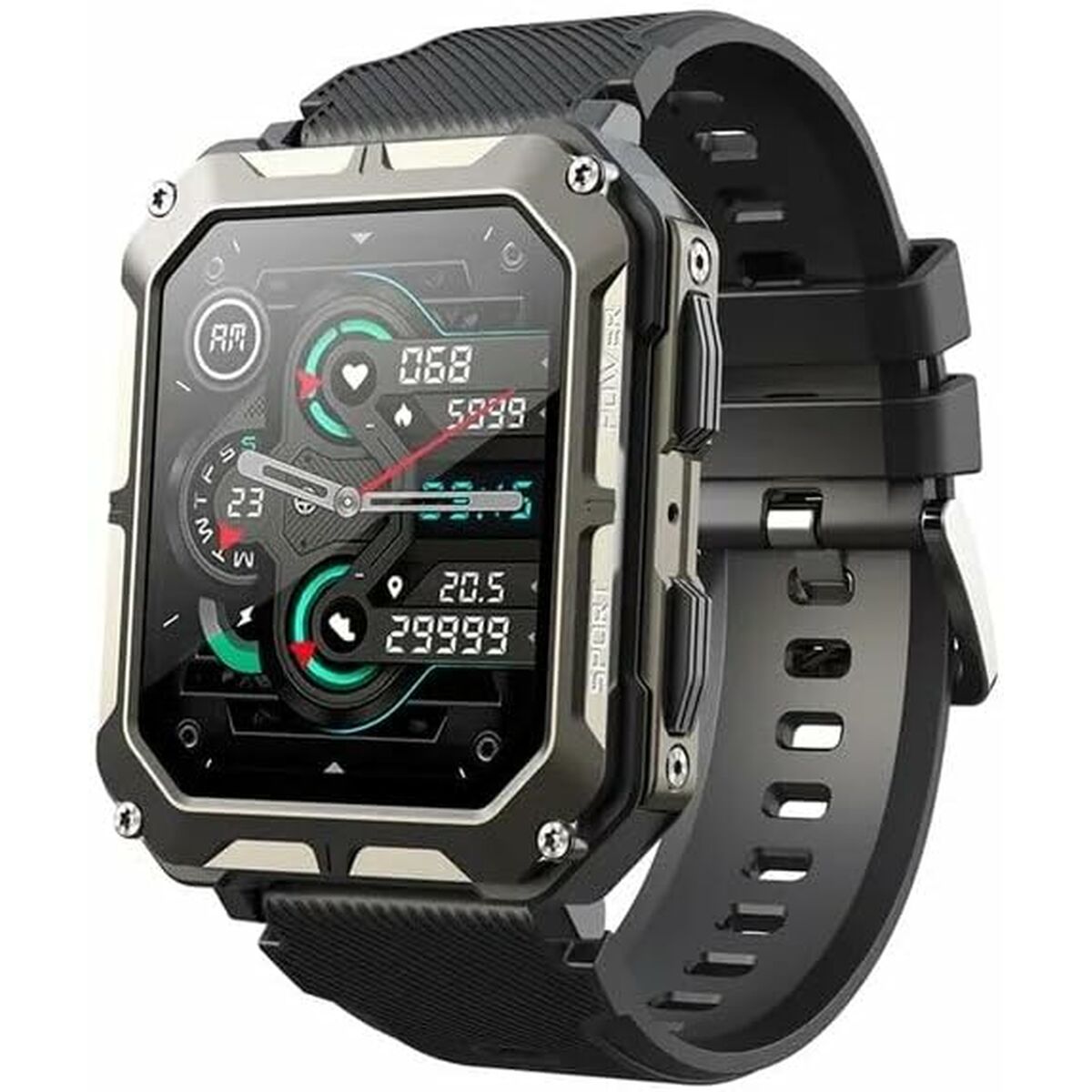 Smartwatch Cubot C20 PRO Black, Cubot, Electronics, smartwatch-cubot-c20-pro-black, :Black, Brand_Cubot, category-reference-2609, category-reference-2617, category-reference-2634, category-reference-t-19653, category-reference-t-4082, Condition_NEW, original gifts, Price_50 - 100, telephones & tablets, Teleworking, wifi y bluetooth, RiotNook