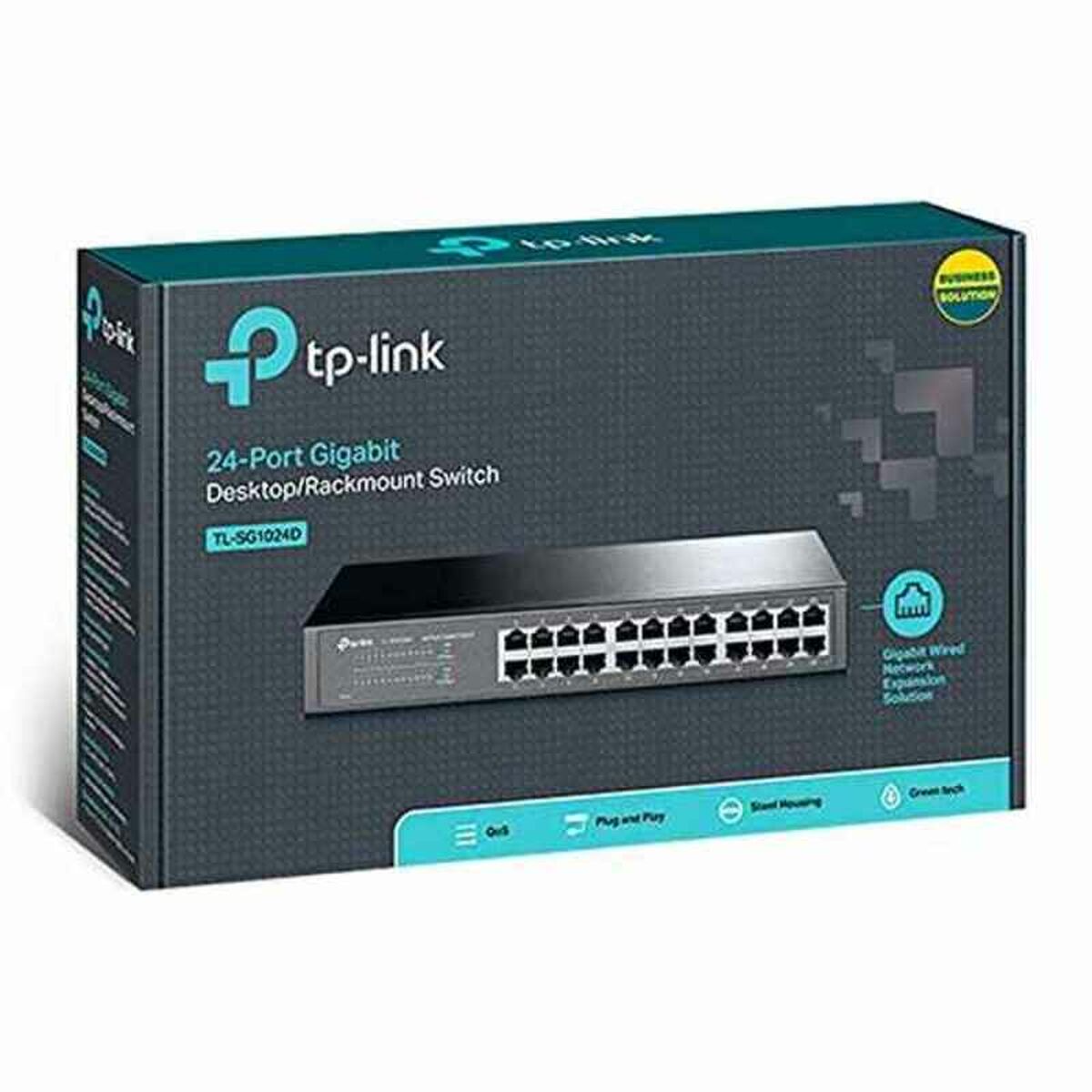 Cabinet Switch TP-Link TL-SG1024D(UK) 24P Gigabit, TP-Link, Computing, Network devices, cabinet-switch-tp-link-tl-sg1024duk-24p-gigabit, Brand_TP-Link, category-reference-2609, category-reference-2803, category-reference-2827, category-reference-t-19685, category-reference-t-19914, Condition_NEW, networks/wiring, Price_100 - 200, Teleworking, RiotNook
