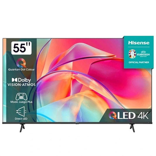Smart TV Hisense 55E77KQ 55" 4K Ultra HD LED HDR D-LED QLED, Hisense, Electronics, TV, Video and home cinema, smart-tv-hisense-55e77kq-55-4k-ultra-hd-led-hdr-d-led-qled, Brand_Hisense, category-reference-2609, category-reference-2625, category-reference-2931, category-reference-t-18805, category-reference-t-18827, category-reference-t-19653, cinema and television, Condition_NEW, entertainment, Price_500 - 600, RiotNook