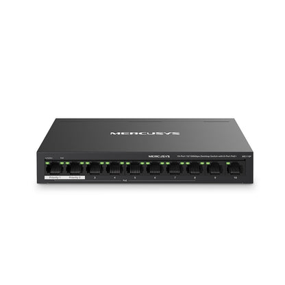 Switch Mercusys MS110P, Mercusys, Computing, Network devices, switch-mercusys-ms110p, Brand_Mercusys, category-reference-2609, category-reference-2803, category-reference-2827, category-reference-t-19685, category-reference-t-19914, Condition_NEW, networks/wiring, Price_50 - 100, Teleworking, RiotNook