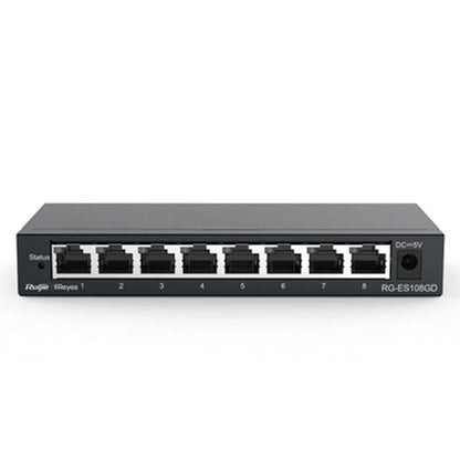 Switch Ruijie RG-ES108GD, Ruijie, Computing, Network devices, switch-ruijie-rg-es108gd, Brand_Ruijie, category-reference-2609, category-reference-2803, category-reference-2827, category-reference-t-19685, category-reference-t-19914, category-reference-t-21367, Condition_NEW, networks/wiring, Price_20 - 50, Teleworking, RiotNook