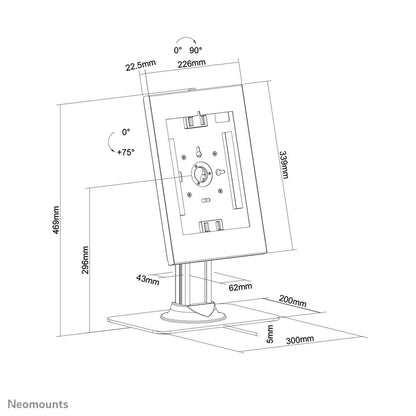 Tablet Neomounts DS15-650WH1 11" White, Neomounts, Computing, tablet-neomounts-ds15-650wh1-11-white, :White, Brand_Neomounts, category-reference-2609, category-reference-2617, category-reference-2626, category-reference-t-19685, category-reference-t-19906, Condition_NEW, Price_100 - 200, telephones & tablets, Teleworking, RiotNook