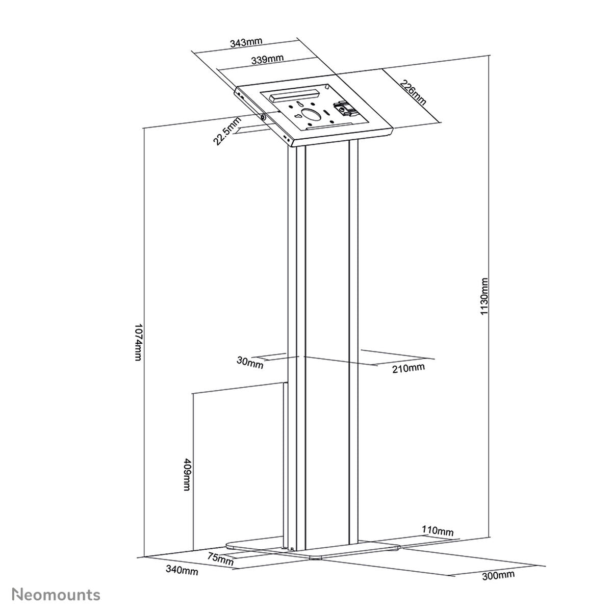 Tablet Neomounts FL15-750WH1 11" White, Neomounts, Computing, tablet-neomounts-fl15-750wh1-11-white, Brand_Neomounts, category-reference-2609, category-reference-2617, category-reference-2626, category-reference-t-19685, category-reference-t-19906, Condition_NEW, Price_200 - 300, telephones & tablets, Teleworking, RiotNook