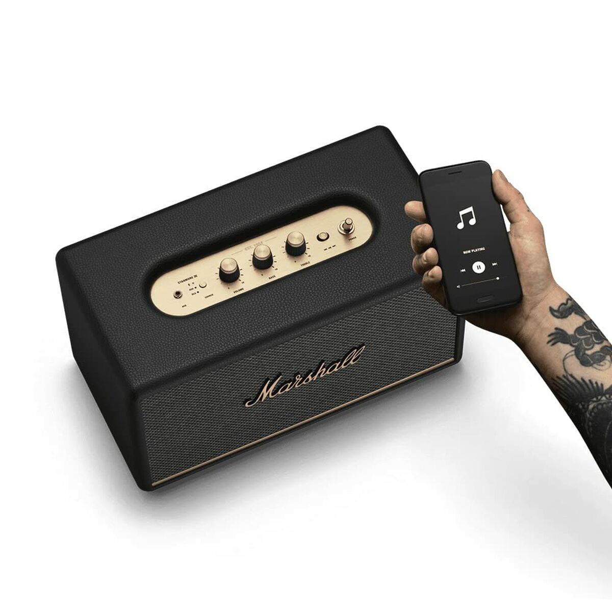 Wireless Bluetooth Speaker Marshall STANMORE III 50 W Black, Marshall, Electronics, Portable audio and video, wireless-bluetooth-speaker-marshall-stanmore-iii, Brand_Marshall, category-reference-2609, category-reference-2882, category-reference-2923, category-reference-t-1938, category-reference-t-1939, category-reference-t-1940, category-reference-t-1942, category-reference-t-19653, Condition_NEW, entertainment, music, Price_300 - 400, RiotNook