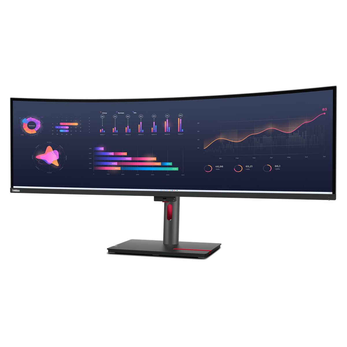 Monitor Lenovo P49W-30 49" LED IPS 60 Hz, Lenovo, Computing, monitor-lenovo-p49w-30-49-led-ips-60-hz, Brand_Lenovo, category-reference-2609, category-reference-2642, category-reference-2644, category-reference-t-19685, computers / peripherals, Condition_NEW, office, Price_+ 1000, Teleworking, RiotNook