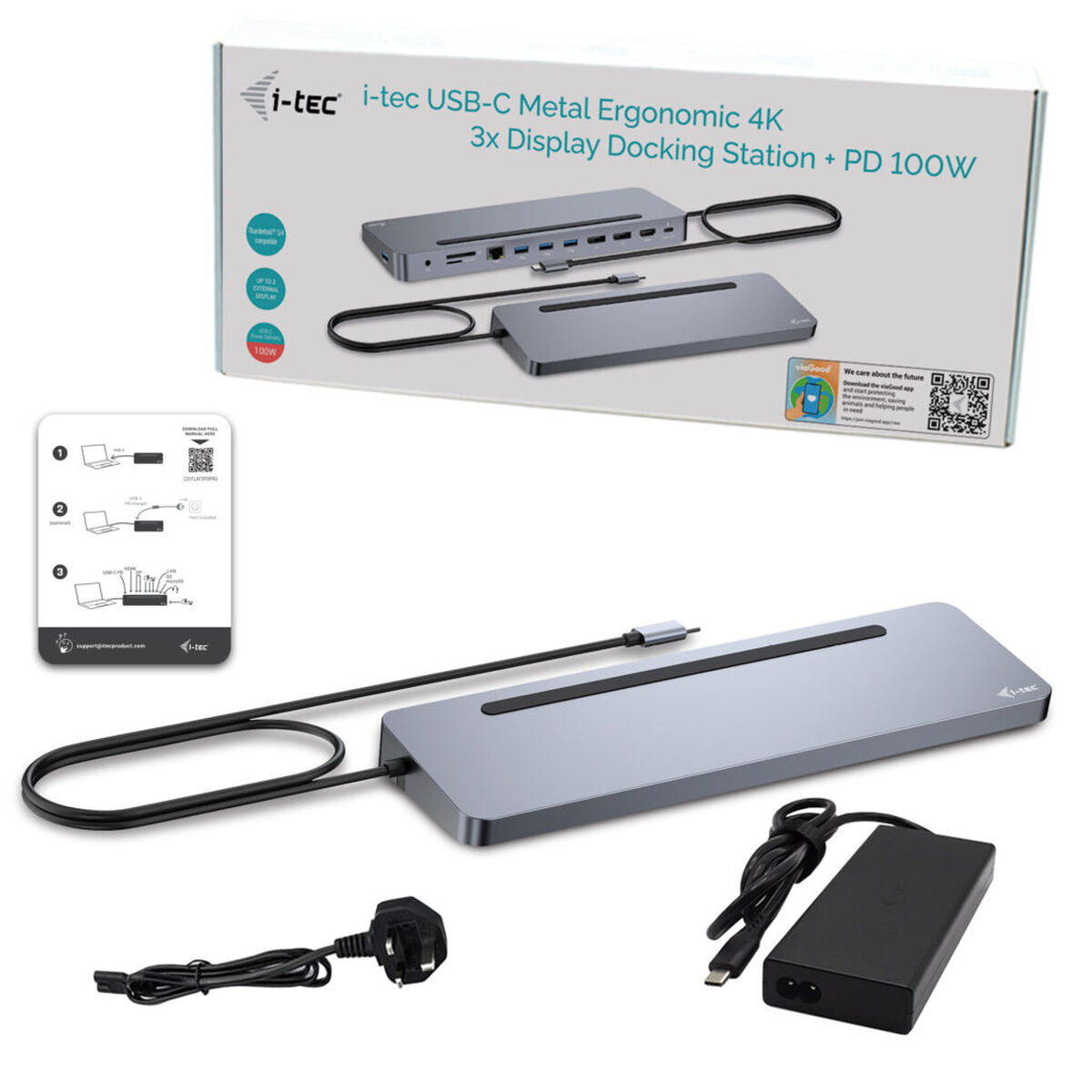 USB-C Hub i-Tec C31FLAT2PDPRO Silver, i-Tec, Computing, Accessories, usb-c-hub-i-tec-c31flat2pdpro-silver, Brand_i-Tec, category-reference-2609, category-reference-2803, category-reference-2829, category-reference-t-19685, category-reference-t-19908, category-reference-t-21352, Condition_NEW, networks/wiring, Price_50 - 100, Teleworking, RiotNook