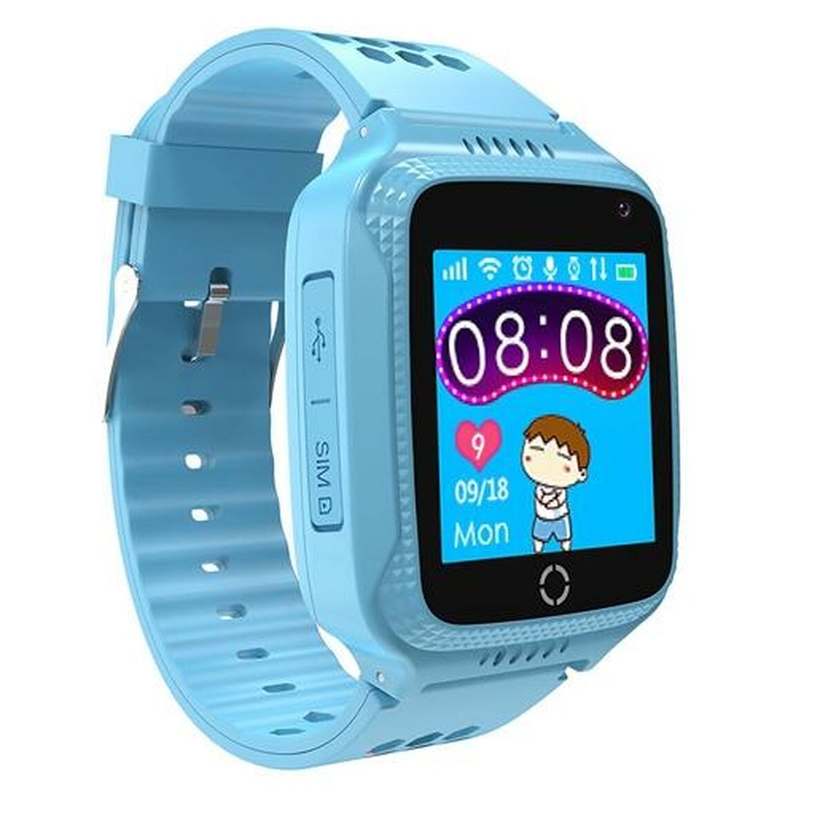 Kids' Smartwatch Celly KIDSWATCH Blue 1,44", Celly, Electronics, kids-smartwatch-celly-kidswatch-blue-1-44, Brand_Celly, category-reference-2609, category-reference-2617, category-reference-2634, category-reference-t-19653, Condition_NEW, office, original gifts, Price_50 - 100, telephones & tablets, Teleworking, wifi y bluetooth, RiotNook