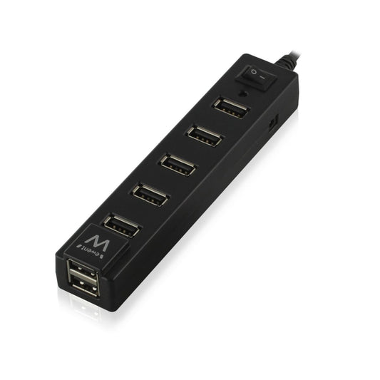 USB Hub Ewent EW1130 Black, Ewent, Computing, Network devices, usb-hub-ewent-ew1130-black, Brand_Ewent, category-reference-2609, category-reference-2803, category-reference-2829, category-reference-t-19685, category-reference-t-19914, category-reference-t-21366, Condition_NEW, networks/wiring, Price_20 - 50, Teleworking, RiotNook