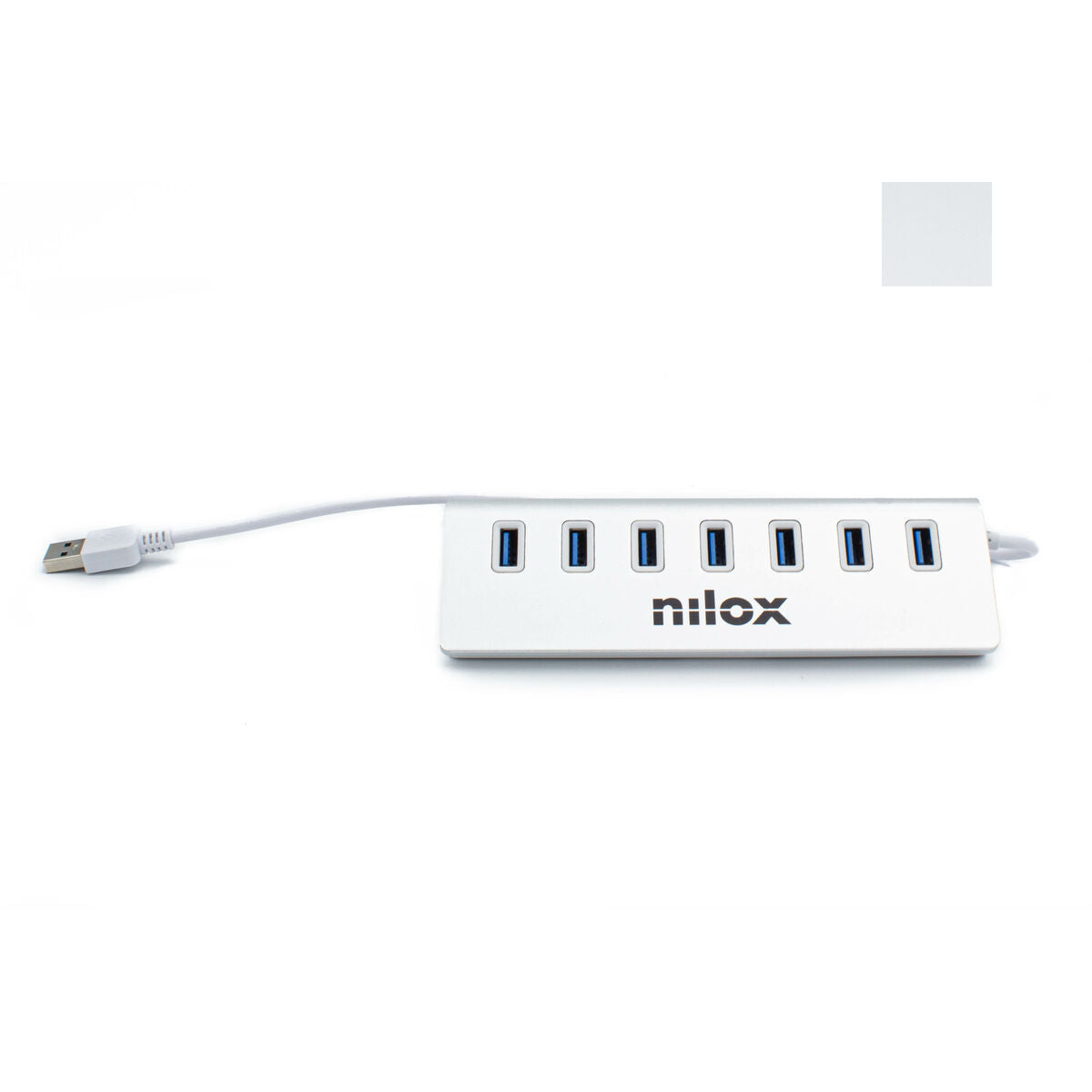 USB Hub Nilox NX7HUB30 White, Nilox, Computing, Network devices, usb-hub-nilox-nx7hub30-white, Brand_Nilox, category-reference-2609, category-reference-2803, category-reference-2829, category-reference-t-19685, category-reference-t-19914, Condition_NEW, networks/wiring, Price_20 - 50, Teleworking, RiotNook