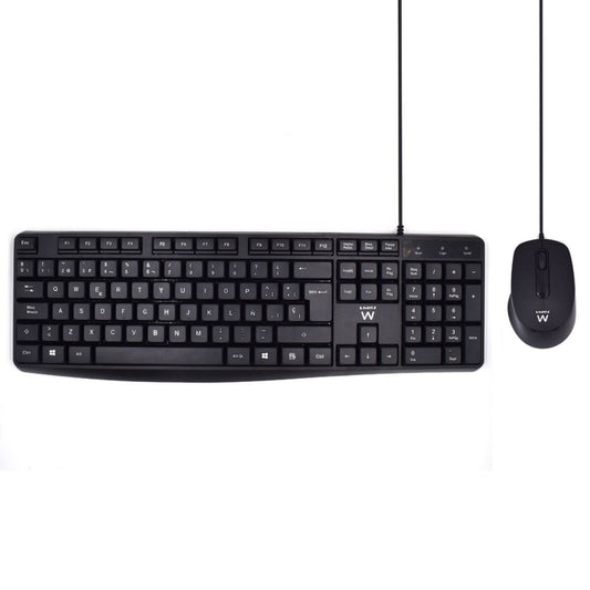 Keyboard and Mouse Ewent EW3006 Black Spanish Qwerty QWERTY, Ewent, Computing, Accessories, keyboard-and-mouse-ewent-ew3006-black-spanish-qwerty-qwerty, Brand_Ewent, category-reference-2609, category-reference-2642, category-reference-2646, category-reference-t-19685, category-reference-t-19908, category-reference-t-21353, category-reference-t-25628, computers / peripherals, Condition_NEW, office, Price_20 - 50, Teleworking, RiotNook