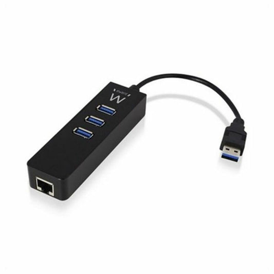USB Hub Ewent AAOAUS0127 3 x USB 3.1 RJ45 Plug and Play, Ewent, Computing, Accessories, usb-hub-ewent-aaoaus0127-3-x-usb-3-1-rj45-plug-and-play, Brand_Ewent, category-reference-2609, category-reference-2803, category-reference-2829, category-reference-t-19685, category-reference-t-19908, computers / components, Condition_NEW, networks/wiring, Price_20 - 50, Teleworking, RiotNook