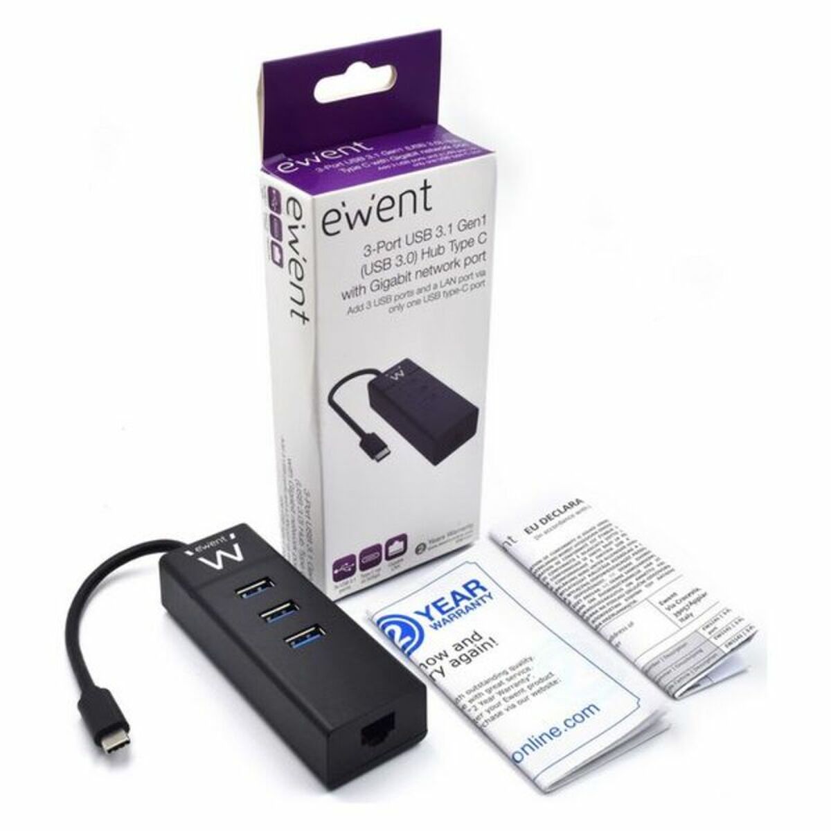 3-Port USB Hub Eminent EW1141 USB 3.1, Eminent, Computing, Accessories, 3-port-usb-hub-eminent-ew1141-usb-3-1, Brand_Eminent, category-reference-2609, category-reference-2803, category-reference-2829, category-reference-t-19685, category-reference-t-19908, Condition_NEW, networks/wiring, Price_20 - 50, Teleworking, RiotNook