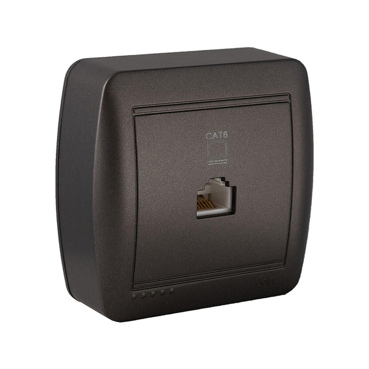 Telephone and ADSL socket Solera Mural Graphite RJ45, Solera, Electronics, Landline telephones and accessories, telephone-and-adsl-socket-solera-mural-graphite-rj45, Brand_Solera, category-reference-2609, category-reference-2617, category-reference-2619, category-reference-t-18372, category-reference-t-18373, category-reference-t-18378, category-reference-t-19653, Condition_NEW, office, Price_20 - 50, telephones & tablets, Teleworking, RiotNook