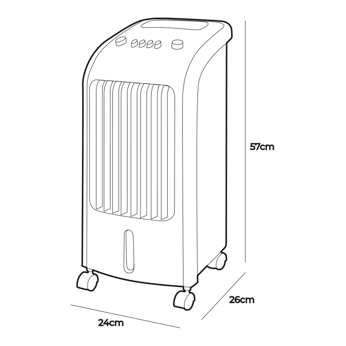 Portable Air Cooler EDM 33516 80 W 3,6 L, EDM, Home and cooking, Portable air conditioning, portable-air-cooler-edm-33516-80-w-3-6-l, Brand_EDM, category-reference-2399, category-reference-2450, category-reference-2451, category-reference-t-19656, category-reference-t-21087, category-reference-t-25214, category-reference-t-29109, Condition_NEW, ferretería, Price_50 - 100, summer, RiotNook