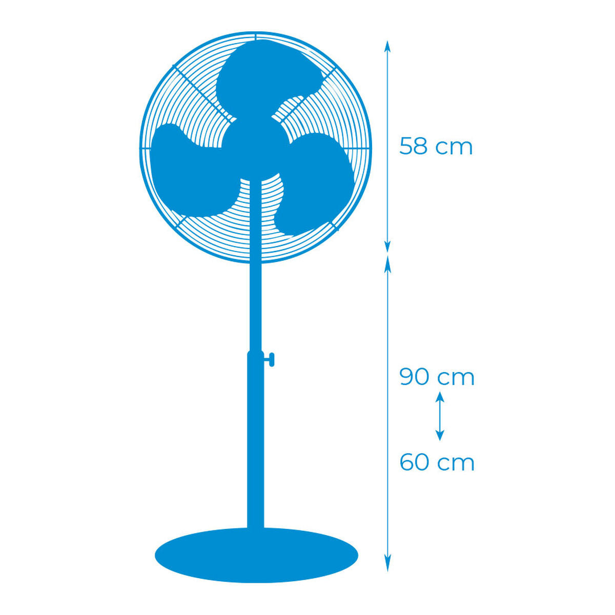 Freestanding Fan EDM Matte back 80 W Ø 50 cm industrial, EDM, Home and cooking, Portable air conditioning, freestanding-fan-edm-matte-back-80-w-o-50-cm-industrial, Brand_EDM, category-reference-2399, category-reference-2450, category-reference-2451, category-reference-t-19656, category-reference-t-21087, category-reference-t-25217, category-reference-t-29130, Condition_NEW, ferretería, Price_100 - 200, summer, RiotNook