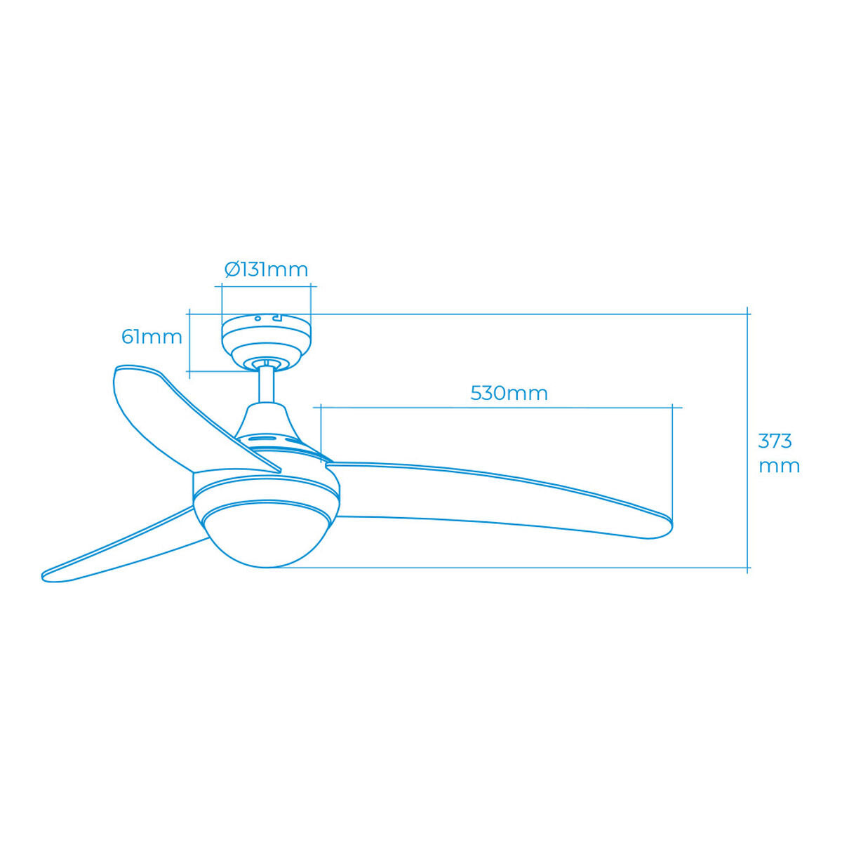 Ceiling Fan with Light EDM 33803 Egeo White 60 W, EDM, Lighting, Indoor lighting, ceiling-fan-with-light-edm-33803-egeo-white-60-w, Brand_EDM, category-reference-2399, category-reference-2450, category-reference-2451, category-reference-t-10333, category-reference-t-10347, category-reference-t-19657, Condition_NEW, led / lighting, Price_100 - 200, small electric appliances, summer, RiotNook