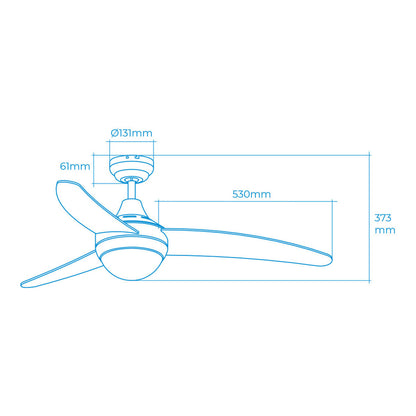 Ceiling Fan with Light EDM 33803 Egeo White 60 W, EDM, Lighting, Indoor lighting, ceiling-fan-with-light-edm-33803-egeo-white-60-w, Brand_EDM, category-reference-2399, category-reference-2450, category-reference-2451, category-reference-t-10333, category-reference-t-10347, category-reference-t-19657, Condition_NEW, led / lighting, Price_100 - 200, small electric appliances, summer, RiotNook