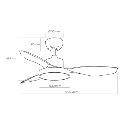 Ceiling Fan with Light EDM 33817 Arctic White 24 W 38 W 2160 Lm, EDM, Lighting, Indoor lighting, ceiling-fan-with-light-edm-33817-arctic-white-24-w-38-w-2160-lm, Brand_EDM, category-reference-2399, category-reference-2450, category-reference-2451, category-reference-t-10333, category-reference-t-10347, category-reference-t-19657, Condition_NEW, led / lighting, Price_200 - 300, small electric appliances, summer, RiotNook