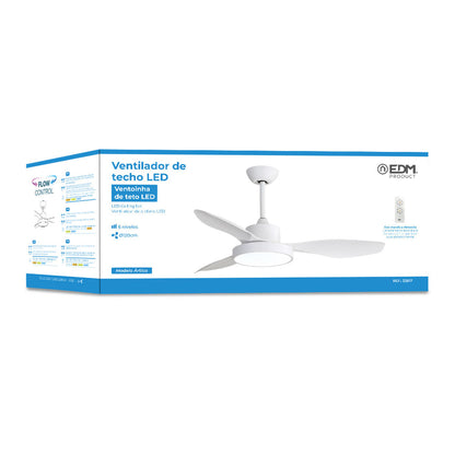 Ceiling Fan with Light EDM 33817 Arctic White 24 W 38 W 2160 Lm, EDM, Lighting, Indoor lighting, ceiling-fan-with-light-edm-33817-arctic-white-24-w-38-w-2160-lm, Brand_EDM, category-reference-2399, category-reference-2450, category-reference-2451, category-reference-t-10333, category-reference-t-10347, category-reference-t-19657, Condition_NEW, led / lighting, Price_200 - 300, small electric appliances, summer, RiotNook