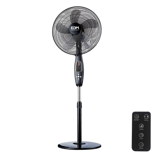 Freestanding Fan EDM Black 60 W, EDM, Home and cooking, Portable air conditioning, freestanding-fan-edm-black-60-w, Brand_EDM, category-reference-2399, category-reference-2450, category-reference-2451, category-reference-t-19656, category-reference-t-21087, category-reference-t-25217, Condition_NEW, ferretería, Price_50 - 100, summer, RiotNook
