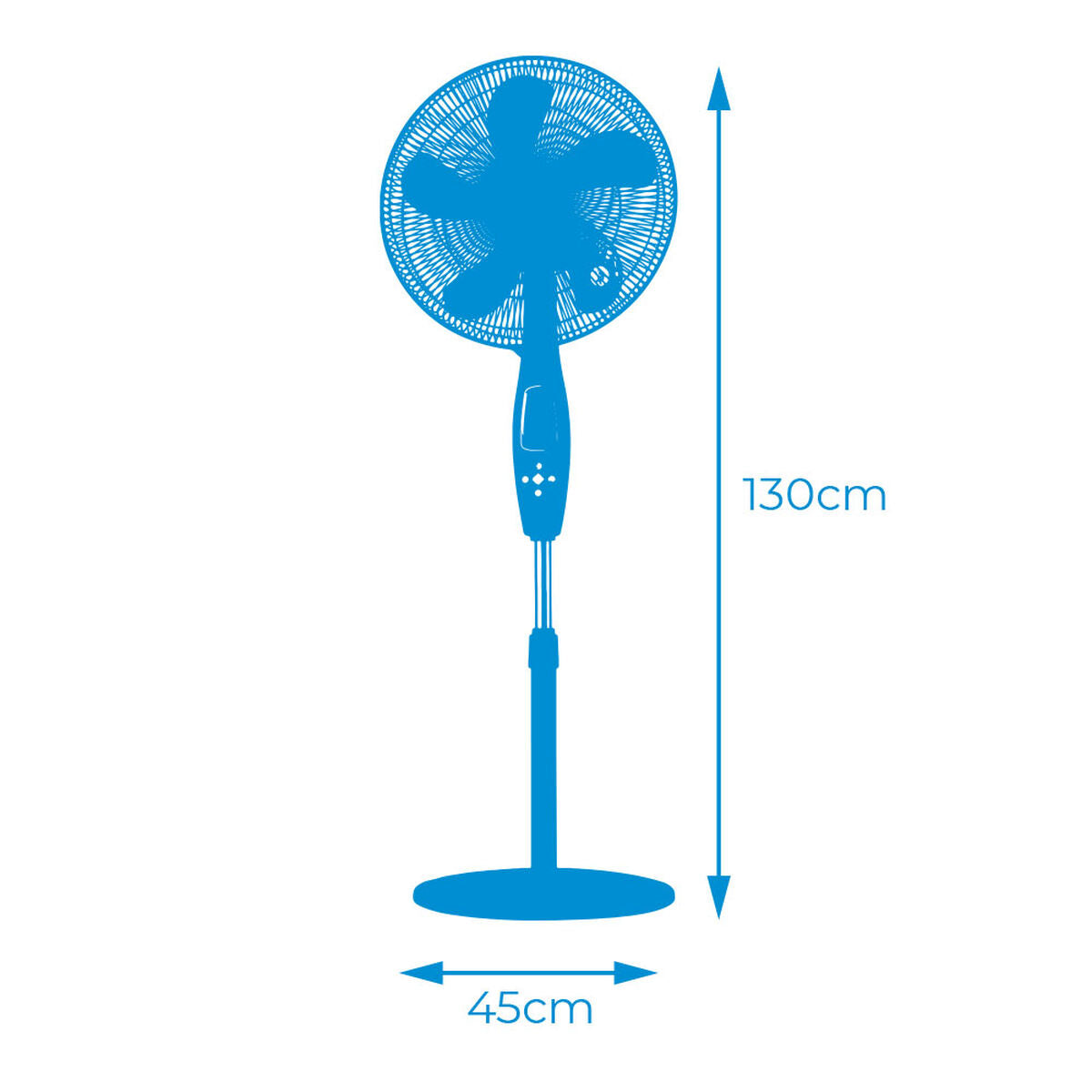 Freestanding Fan EDM Black 60 W, EDM, Home and cooking, Portable air conditioning, freestanding-fan-edm-black-60-w, Brand_EDM, category-reference-2399, category-reference-2450, category-reference-2451, category-reference-t-19656, category-reference-t-21087, category-reference-t-25217, Condition_NEW, ferretería, Price_50 - 100, summer, RiotNook