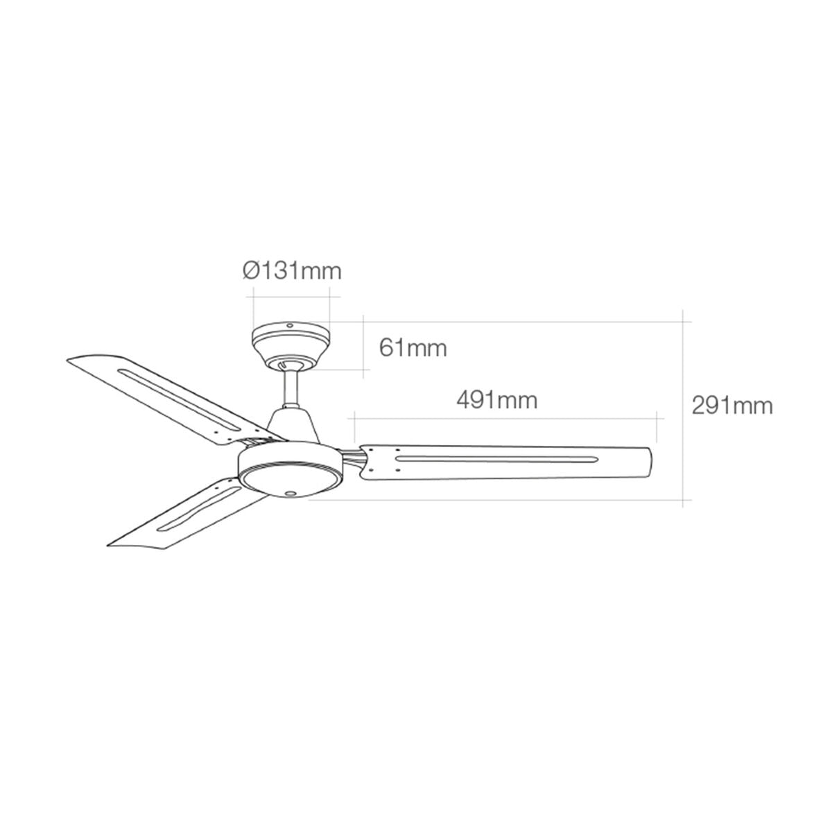Ceiling Fan EDM 33982 White 60 W Ø 120 cm Mini industrial, EDM, Home and cooking, Portable air conditioning, ceiling-fan-edm-33982-white-60-w-o-120-cm-mini-industrial, Brand_EDM, category-reference-2399, category-reference-2450, category-reference-2451, category-reference-t-19656, category-reference-t-21087, category-reference-t-25217, Condition_NEW, ferretería, Price_50 - 100, summer, RiotNook