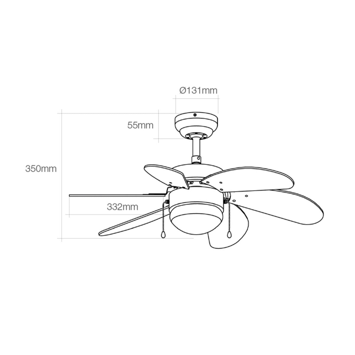 Ceiling Fan with Light EDM 33984 Aral Wengue nickel 50 W, EDM, Lighting, Indoor lighting, ceiling-fan-with-light-edm-33984-aral-wengue-nickel-50-w, Brand_EDM, category-reference-2399, category-reference-2450, category-reference-2451, category-reference-t-10333, category-reference-t-10347, category-reference-t-19657, Condition_NEW, led / lighting, Price_100 - 200, small electric appliances, summer, RiotNook