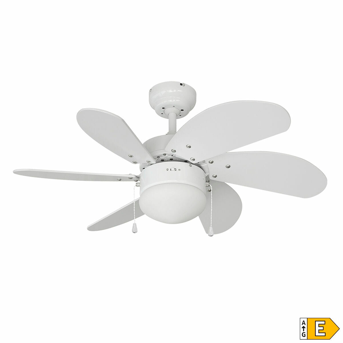 Ceiling Fan with Light EDM 33985 Aral White 50 W, EDM, Lighting, Indoor lighting, ceiling-fan-with-light-edm-33985-aral-white-50-w, Brand_EDM, category-reference-2399, category-reference-2450, category-reference-2451, category-reference-t-10333, category-reference-t-10347, category-reference-t-19657, Condition_NEW, led / lighting, Price_100 - 200, small electric appliances, summer, RiotNook