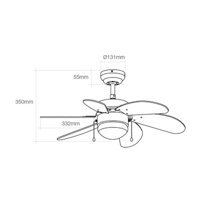 Ceiling Fan with Light EDM 33985 Aral White 50 W, EDM, Lighting, Indoor lighting, ceiling-fan-with-light-edm-33985-aral-white-50-w, Brand_EDM, category-reference-2399, category-reference-2450, category-reference-2451, category-reference-t-10333, category-reference-t-10347, category-reference-t-19657, Condition_NEW, led / lighting, Price_100 - 200, small electric appliances, summer, RiotNook