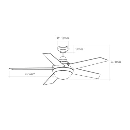 Ceiling Fan with Light EDM 33988 Adriatico White 60 W, EDM, Lighting, Indoor lighting, ceiling-fan-with-light-edm-33988-adriatico-white-60-w, Brand_EDM, category-reference-2399, category-reference-2450, category-reference-2451, category-reference-t-10333, category-reference-t-10347, category-reference-t-19657, Condition_NEW, led / lighting, Price_200 - 300, small electric appliances, summer, RiotNook