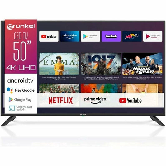 Smart TV Grunkel 5022GOO 50" LED, Grunkel, Electronics, TV, Video and home cinema, smart-tv-grunkel-5022goo-50-led, Brand_Grunkel, category-reference-2609, category-reference-2625, category-reference-2931, category-reference-t-18805, category-reference-t-18827, category-reference-t-19653, cinema and television, Condition_NEW, entertainment, Price_400 - 500, UEFA Euro 2020, RiotNook