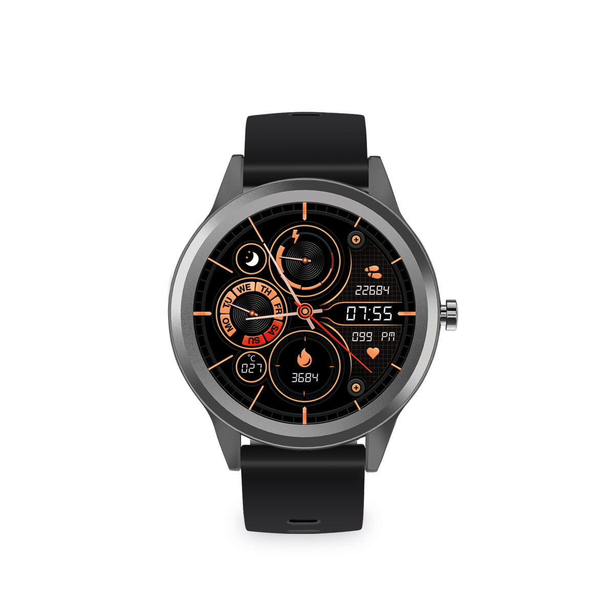 Smartwatch KSIX BXSW12GN Grey 1,28", KSIX, Electronics, smartwatch-ksix-bxsw12gn-grey-1-28, Brand_KSIX, category-reference-2609, category-reference-2617, category-reference-2634, category-reference-t-19653, category-reference-t-4082, Condition_NEW, original gifts, Price_20 - 50, telephones & tablets, Teleworking, wifi y bluetooth, RiotNook