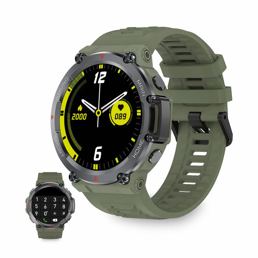 Smartwatch KSIX Oslo 1,5" Bluetooth 5.0 270 mAh Green, KSIX, Electronics, smartwatch-ksix-oslo-1-5-bluetooth-5-0-270-mah-green, :Green, Brand_KSIX, category-reference-2609, category-reference-2617, category-reference-2634, category-reference-t-19653, Condition_NEW, gadget, original gifts, Price_50 - 100, telephones & tablets, Teleworking, wifi y bluetooth, RiotNook