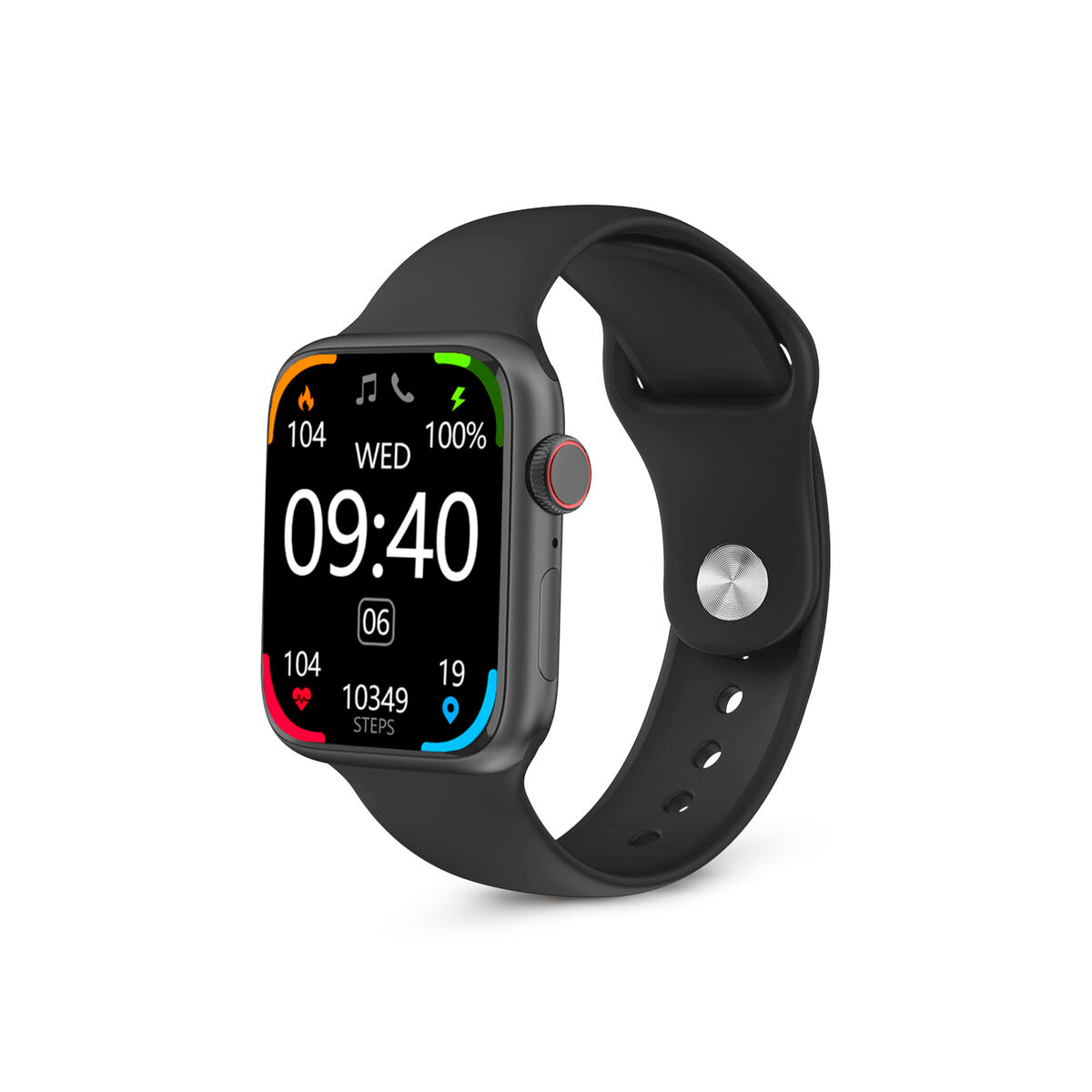 Smartwatch KSIX Urban 4 Black, KSIX, Electronics, smartwatch-ksix-urban-4-black-1, Brand_KSIX, category-reference-2609, category-reference-2617, category-reference-2634, category-reference-t-19653, category-reference-t-4082, Condition_NEW, original gifts, Price_50 - 100, telephones & tablets, Teleworking, wifi y bluetooth, RiotNook