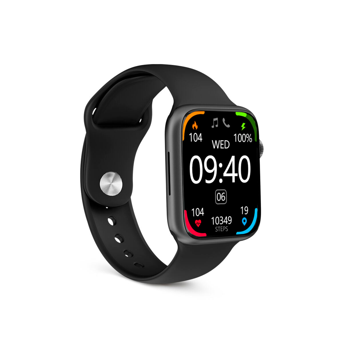 Smartwatch KSIX Urban 4 Black, KSIX, Electronics, smartwatch-ksix-urban-4-black-1, Brand_KSIX, category-reference-2609, category-reference-2617, category-reference-2634, category-reference-t-19653, category-reference-t-4082, Condition_NEW, original gifts, Price_50 - 100, telephones & tablets, Teleworking, wifi y bluetooth, RiotNook