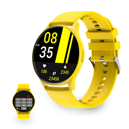 Smartwatch KSIX Core 1,43" Yellow, KSIX, Electronics, smartwatch-ksix-core-1-43-yellow, Brand_KSIX, category-reference-2609, category-reference-2617, category-reference-2634, category-reference-t-19653, category-reference-t-4082, Condition_NEW, original gifts, Price_50 - 100, telephones & tablets, Teleworking, wifi y bluetooth, RiotNook