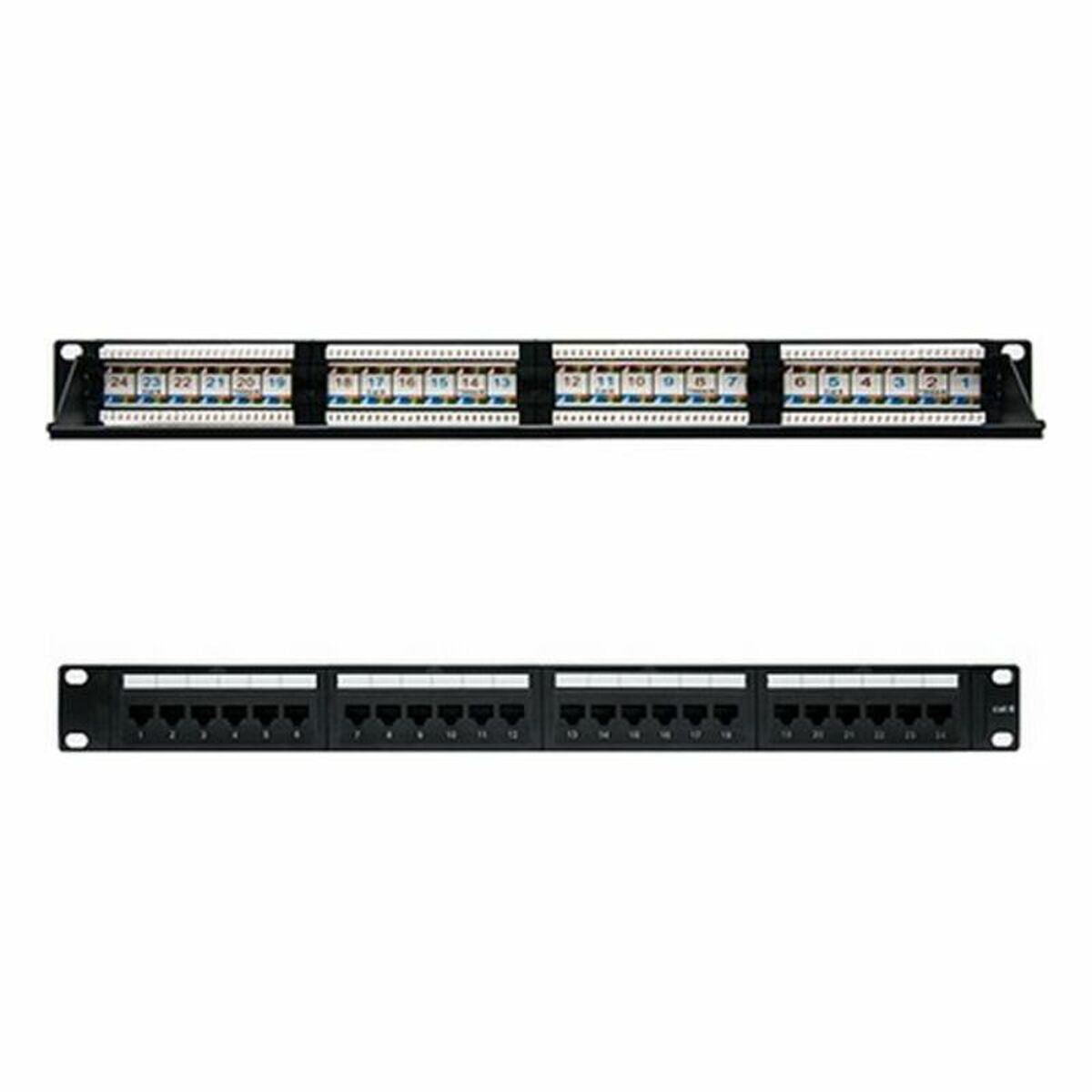 24-port UTP Category 6 Patch Panel NANOCABLE 10.21.3124 19" RJ45 Black, NANOCABLE, Computing, Cabling and connectivity, 24-port-utp-category-6-patch-panel-nanocable-10-21-3124-19-rj45-black, Brand_NANOCABLE, category-reference-2609, category-reference-2803, category-reference-2828, category-reference-t-19685, category-reference-t-21716, category-reference-t-26144, category-reference-t-7066, Condition_NEW, ferretería, networks/wiring, Price_20 - 50, RiotNook