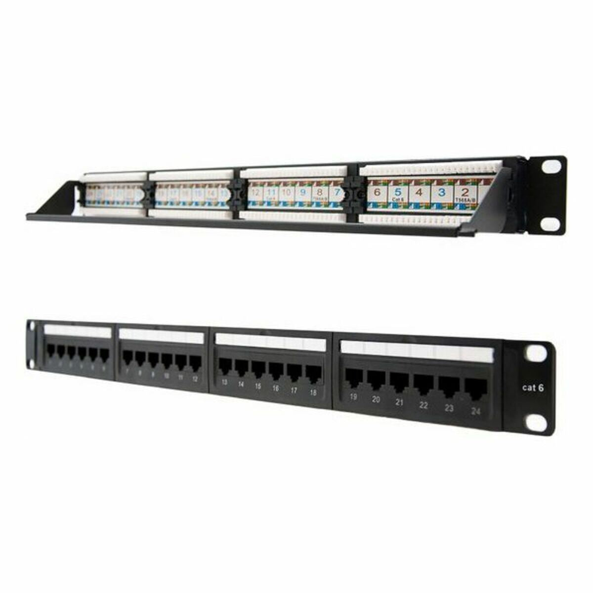 24-port UTP Category 6 Patch Panel NANOCABLE 10.21.3124 19" RJ45 Black, NANOCABLE, Computing, Cabling and connectivity, 24-port-utp-category-6-patch-panel-nanocable-10-21-3124-19-rj45-black, Brand_NANOCABLE, category-reference-2609, category-reference-2803, category-reference-2828, category-reference-t-19685, category-reference-t-21716, category-reference-t-26144, category-reference-t-7066, Condition_NEW, ferretería, networks/wiring, Price_20 - 50, RiotNook