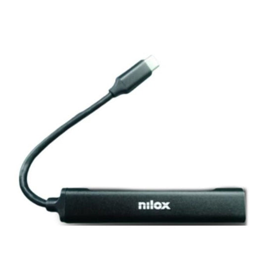 USB Hub Nilox NXHUBUSBC11 Black, Nilox, Computing, Accessories, usb-hub-nilox-nxhubusbc11-black, Brand_Nilox, category-reference-2609, category-reference-2803, category-reference-2829, category-reference-t-19685, category-reference-t-19908, Condition_NEW, networks/wiring, Price_20 - 50, Teleworking, RiotNook